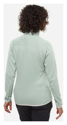 Forro polar Millet Fusion Grid verde claro para mujer