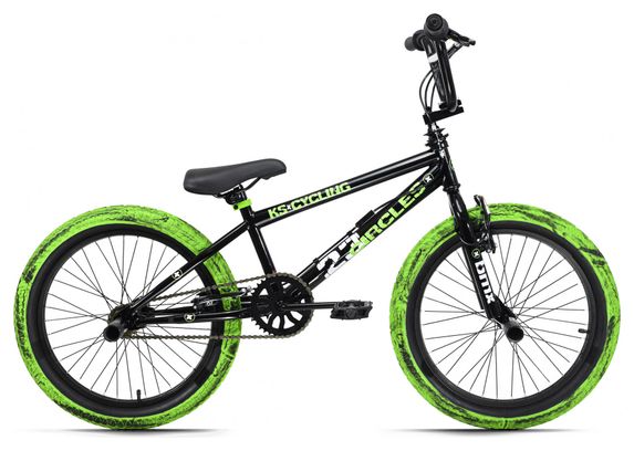 BMX Freestyle 20 „23 Circles“ noir-vert KS Cycling