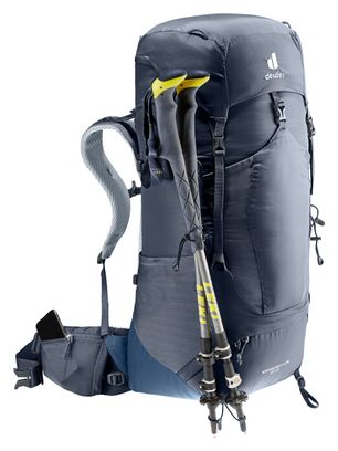 Deuter Aircontact Lite 50 + 10 Hiking Backpack Black Blue