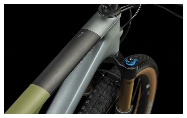 Cube AMS One11 C:68X TM 29 MTB a sospensione completa Shimano XT 12S 29'' Grigio Flash Verde Oliva 2023