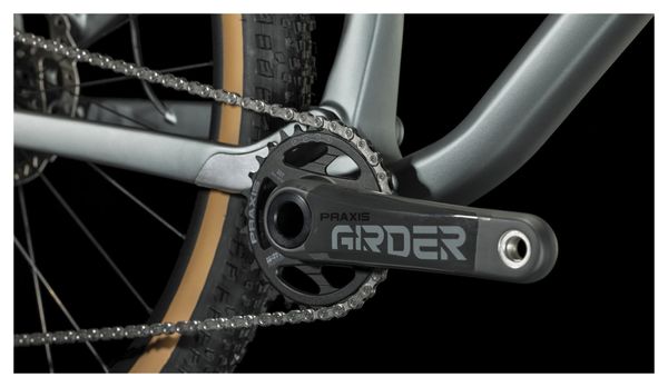 Cube AMS One11 C:68X TM 29 Volledig geveerde MTB Shimano XT 12S 29'' Flash Grey Olijfgroen 2023