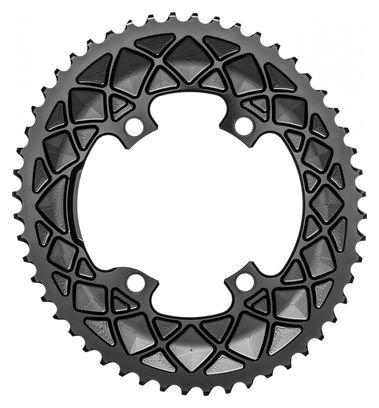 AbsoluteBlack Premium Oval Road 110/4 BCD Chainring for Shimano Dura-Ace / Ultegra /105 Cranks 10-11S Black