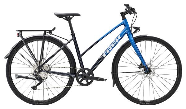 Vélo Fitness Trek FX 3 EQ Disc Stagger Shimano Deore 10V 700 mm Bleu / Noir Dnister 2023