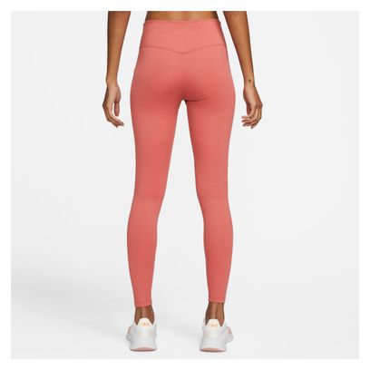Nike Dri-Fit One Long Tights Donna Rosa