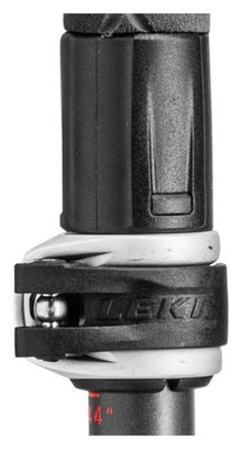 Bastones de senderismo plegables Leki Makalu Fx Carbon Antichoc, negros (110-130 cm)