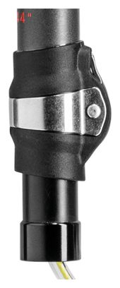 Bastones de senderismo plegables Leki Makalu Fx Carbon Antichoc, negros (110-130 cm)
