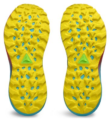 Asics GEL-Trabuco 11 Azul Rojo Amarillo Zapatillas de trail para mujer