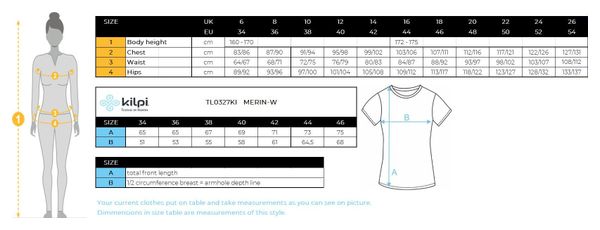 T-shirt fonctionnel pour femme Kilpi MERIN-W