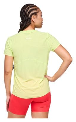 Maglia a maniche corte verde Hoka Airolite Run da donna