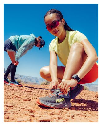 Maglia a maniche corte verde Hoka Airolite Run da donna