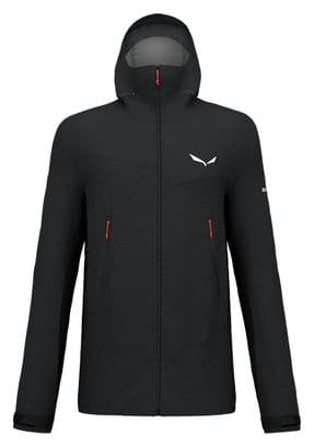 Chaqueta impermeable Salewa Ortles 3L GORE-TEX® Negra Hombre