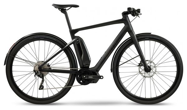 BMC Alpenchallenge AMP City One Bicicletta elettrica da città fitness Shimano Deore 10S 504 Wh 700 mm Grigio carbonio 2021