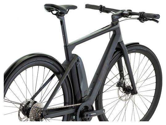 Vélo de Ville Électrique Fitness BMC Alpenchallenge AMP City One Shimano Deore 10V 504 Wh 700 mm Gris Carbon 2021