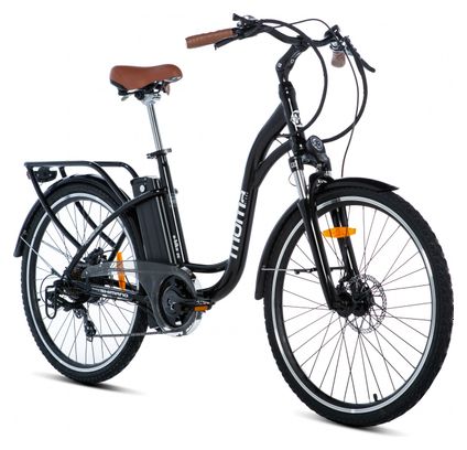 Bicicletta Elettrica di Passeggio, E-26' Moma Bikes, Alluminio, SHIMANO ALTUS 7V, Freni a Disco idraulico Bat. Ion Litio 36V 16Ah