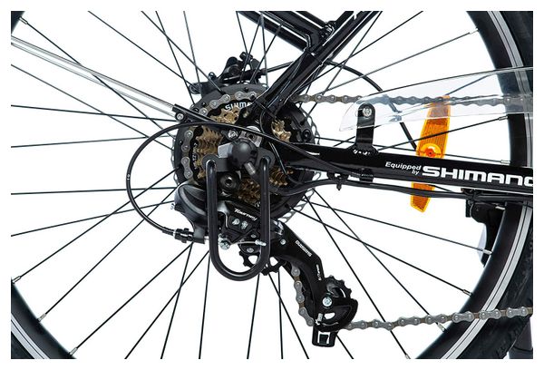 Vélo de ville électrique Moma Bikes 26.2 Shimano 7V Noir