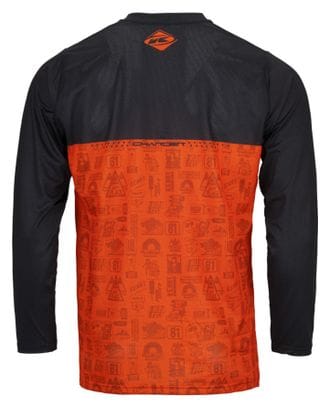 Maillot Manches Longues Kenny Charger Orange / Noir
