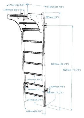 Espalier de gymnastique BenchK 211B