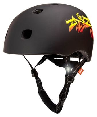 Casque de Vélo Skater pour Ados et Adultes| Grafitti Noir|EN1078 Certifié