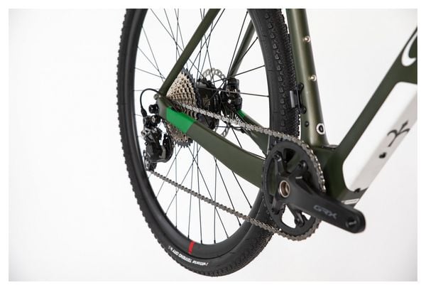 Wilier Triestina Jena Bicicleta Eléctrica de Grava Shimano GRX 11S 250 Wh 700 mm Verde Blanco Mate 2022