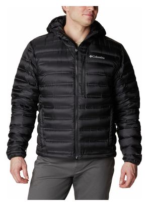 Columbia Pebble Peak Down Hooded Jacket Black Heren L