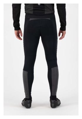 Cuissard Long Velo Avec Bretelless Avec Peau Rogelli Essential HI VIS - Homme - Noir/Réfléchissant