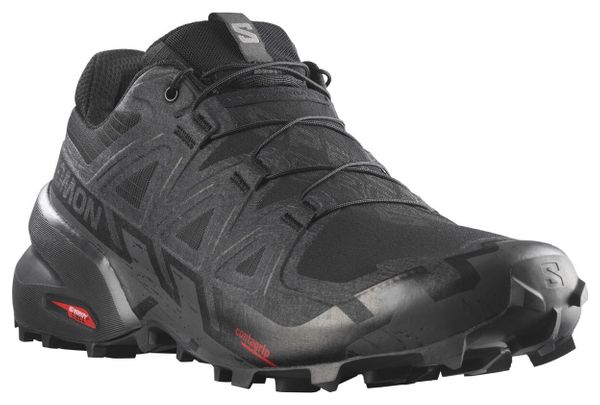 Chaussures Trail Salomon Speedcross 6 Large Noir Homme