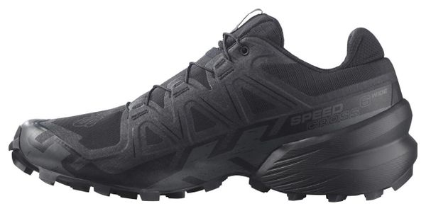 Chaussures Trail Salomon Speedcross 6 Large Noir Homme