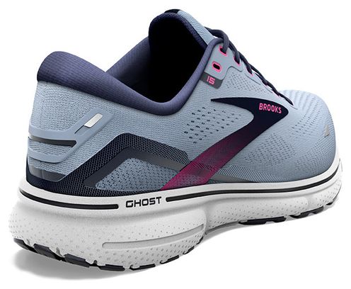 Zapatillas de running Brooks Ghost 15 para mujer Azul claro Rosa