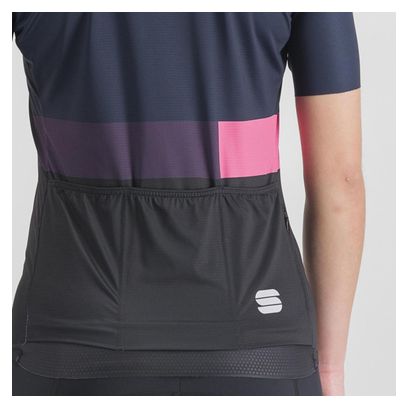 Maglia Sportful Snap a manica corta da donna Navy