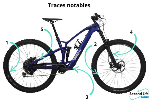 Produit Reconditionné - VTT Électrique Tout-Suspendu Trek Fuel EXe 9.5 Shimano Deore 12V 360 Wh 29'' Bleu 2023