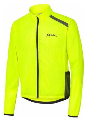 Veste Coupe-Vent Unisexe Spiuk Anatomic Jaune Fluo