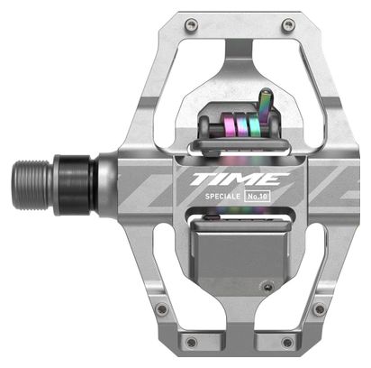 Time Speciale 10 Large Clipless Pedals Raw Aluminum Silver