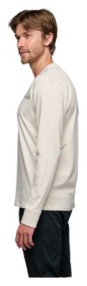 Black Diamond Heritage Wordmark Langarmshirt Weiß