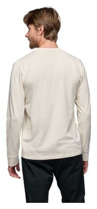 Black Diamond Heritage Wordmark Long Sleeve T-Shirt White