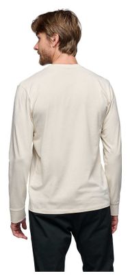 Black Diamond Heritage Wordmark Langarmshirt Weiß
