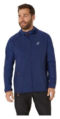 Asics Road Packable Windbreaker Jacket Bleu Homme