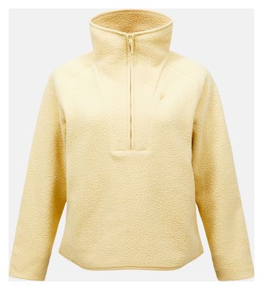 Pull Peak Performance NatureRush Pile 1/2 Zip Jaune Femme