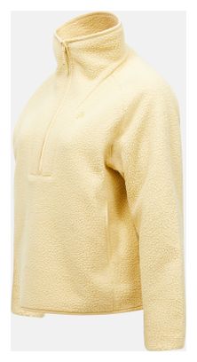 Pull Peak Performance NatureRush Pile 1/2 Zip Jaune Femme
