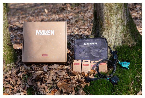 Par de Frenos de Disco Sram Maven Ultimate (Con Discos) Kit Experto Verde/Negro
