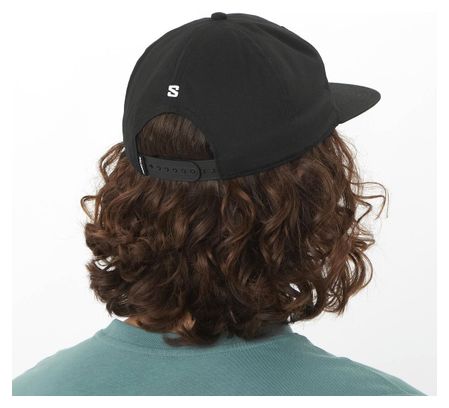 Casquette Salomon Logo Flat Cap Noir Unisex