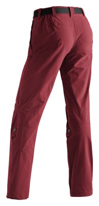 Maier Sports Lulaka Damesbroek Rood - Normale Lengte