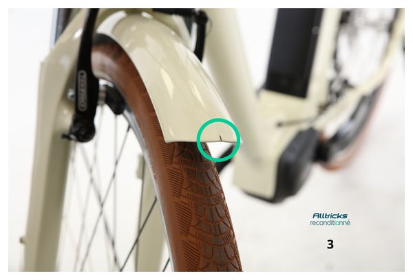 Vélo de Ville Électrique O2 Feel iVog City Up 3.1 Shimano Tourney 7V 400 Wh 26'' Blanc Lin T.M 175/185cm - Produit Reconditionné