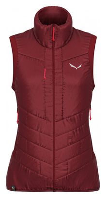 Women's Sleeveless Jacket Salewa Ortles Hybrid TirolWool Responsive Red
