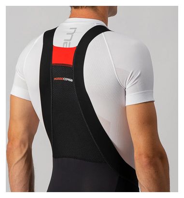 Castelli Sorpasso RoS Lange Radhose Schwarz Rot