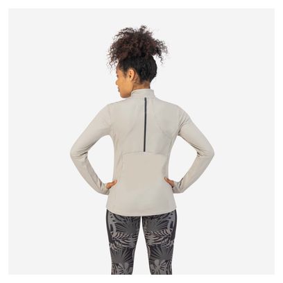 T-Shirt Manches Longues Running Rogelli Sage - Femme