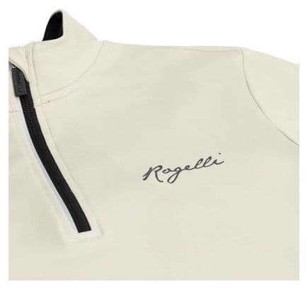 T-Shirt Manches Longues Running Rogelli Sage - Femme - Taupe/Noir