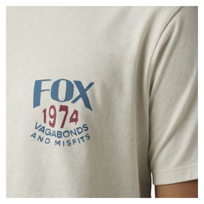 T-Shirt Fox Predominant Premium Vintage Blanc