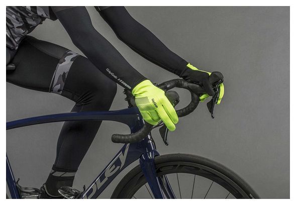 GripGrab Ride Windproof Long Gloves Hi-Vis Yellow