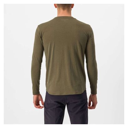 Castelli Unlimited Merino Long Sleeve Jersey khaki/yellow