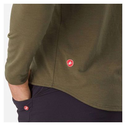 Castelli Unlimited Merino Long Sleeve Jersey khaki/yellow
